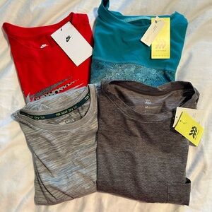 Lot of Boys athletic shirts all NWT size 16/ XL and one Men’s small